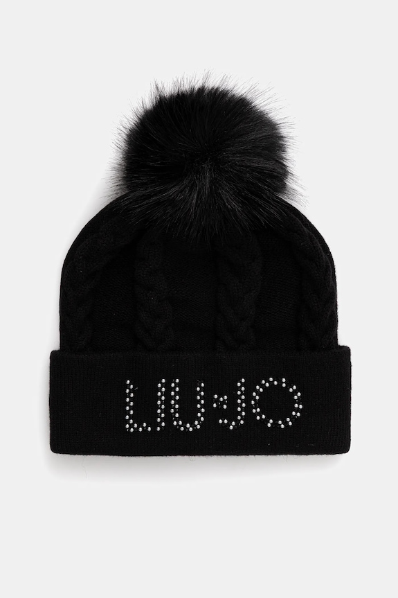 Liu Jo cappello in lana applique nero 2F5058.M0300