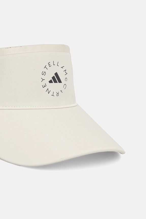 adidas by Stella McCartney șapcă cozoroc JZ5510 alb AW25