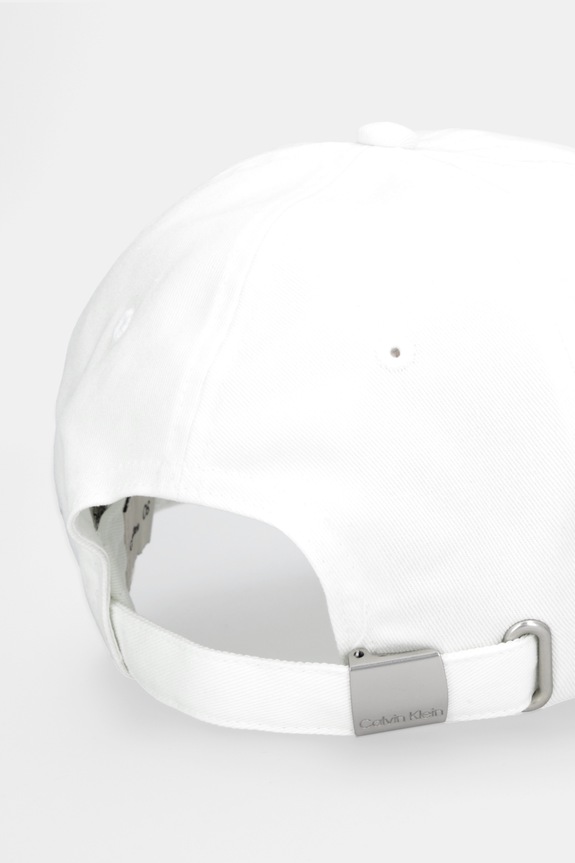 Akcesoria Calvin Klein czapka z daszkiem bawełniana LV04F5032G biały
