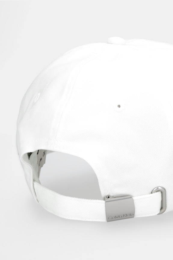 Akcesoria Calvin Klein czapka z daszkiem bawełniana LV04F5032G biały