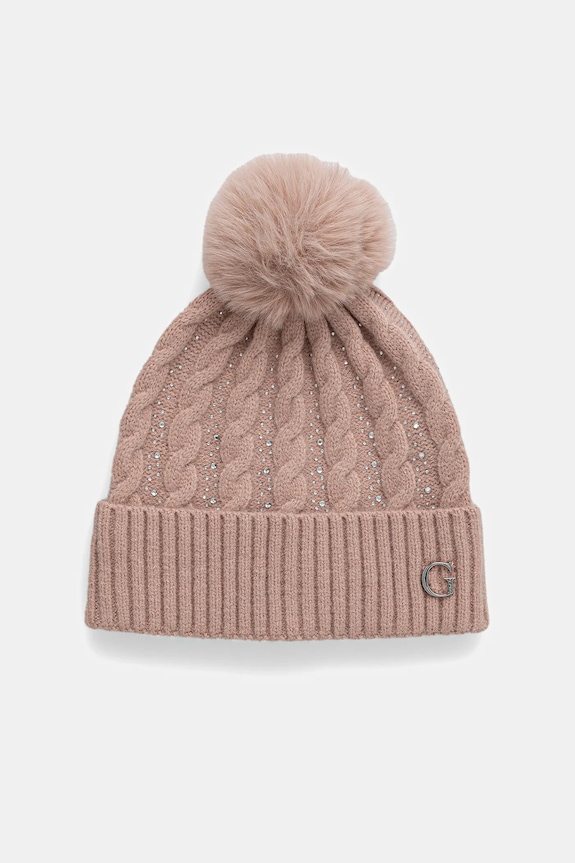 Guess czapka aplikacja pomarańczowy AW5385.POL01