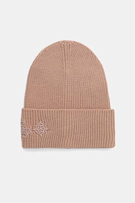 Kapa s dodatkom vune Guess CRESIDIA srednje debljine bež AW5404.POL01