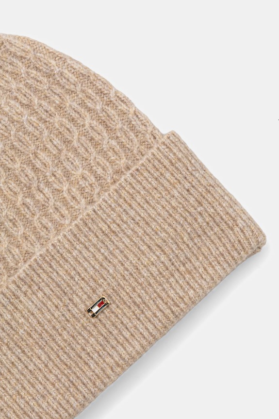 Αξεσουάρ Σκούφος Tommy Hilfiger AW0AW17776 μπεζ