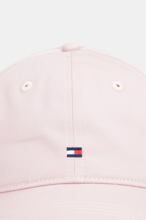 Tommy Hilfiger czapka z daszkiem damska bawełniana AW0AW17781 różowy SS26