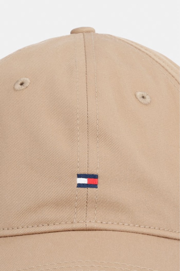 Tommy Hilfiger czapka z daszkiem damska bawełniana AW0AW17781 beżowy SS26