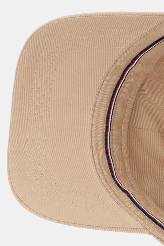Tommy Hilfiger czapka z daszkiem damska bawełniana beżowy AW0AW17781