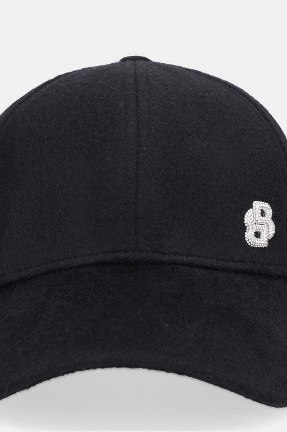 Čiapka s prímesou vlny BOSS Ari-WO-B-Icon-ST 50550609 čierna AW25