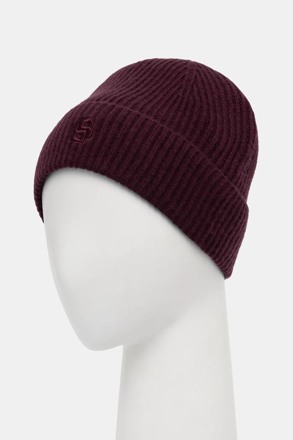 BOSS căciulă de lână Leah-B-Icon_hat 50557673 violet AW25