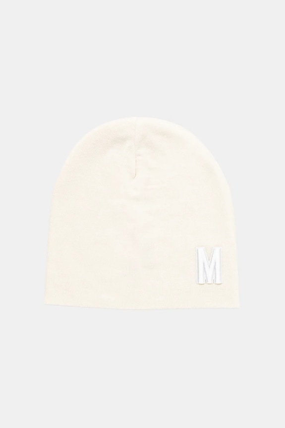 Moschino căciulă de lână imprimeu bej M5877.60803