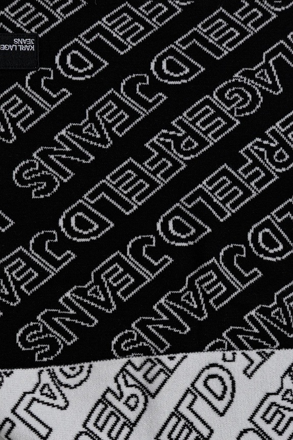 Kapa i šal Karl Lagerfeld Jeans A4W33074 crna