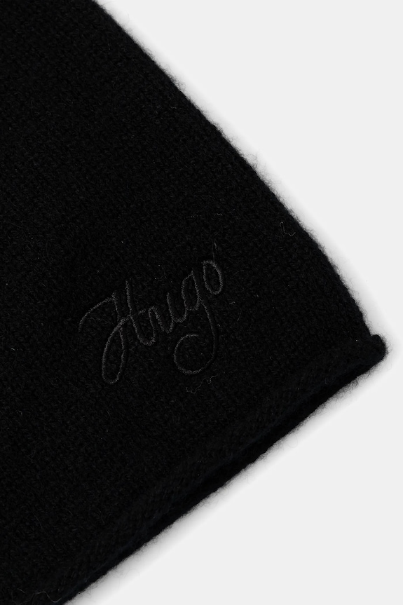 Kašmírová čiapka HUGO Sesper1_Hat 50551651 čierna NC25