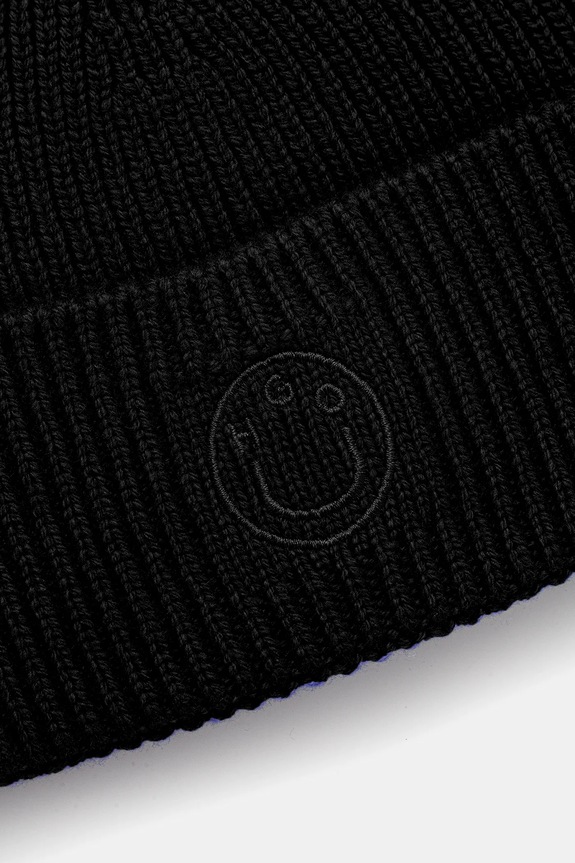 Accessori Hugo Blue cappello con lana Xafon_B 50551505 nero