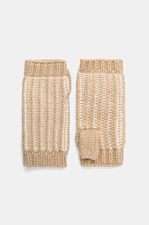 Αξεσουάρ Μάλλινος σκούφος και γάντια UGG CHUNKY 103605 μπεζ