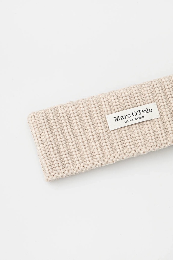 Αξεσουάρ Μάλλινη κορδέλα μαλλιών Marc O'Polo 5000008844 μπεζ