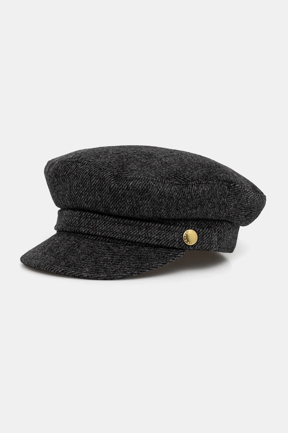 Barbour kaszkiet z dodatkiem wełny melanż szary LHA0552