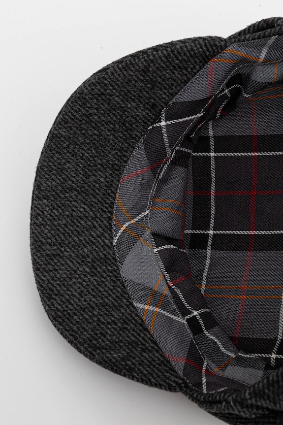 Barbour kaszkiet z dodatkiem wełny LHA0552 szary