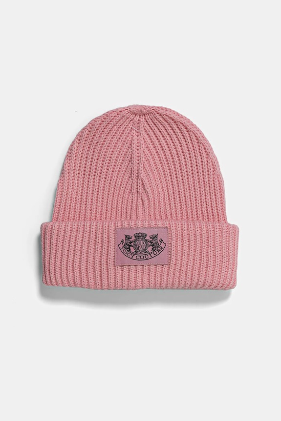 Čiapka a šál s prímesou vlny Juicy Couture JCAWH225715 ružová AW25
