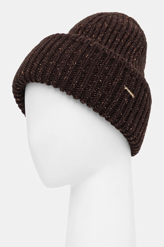 Σκούφος Twinset 252TO519B καφέ AW25