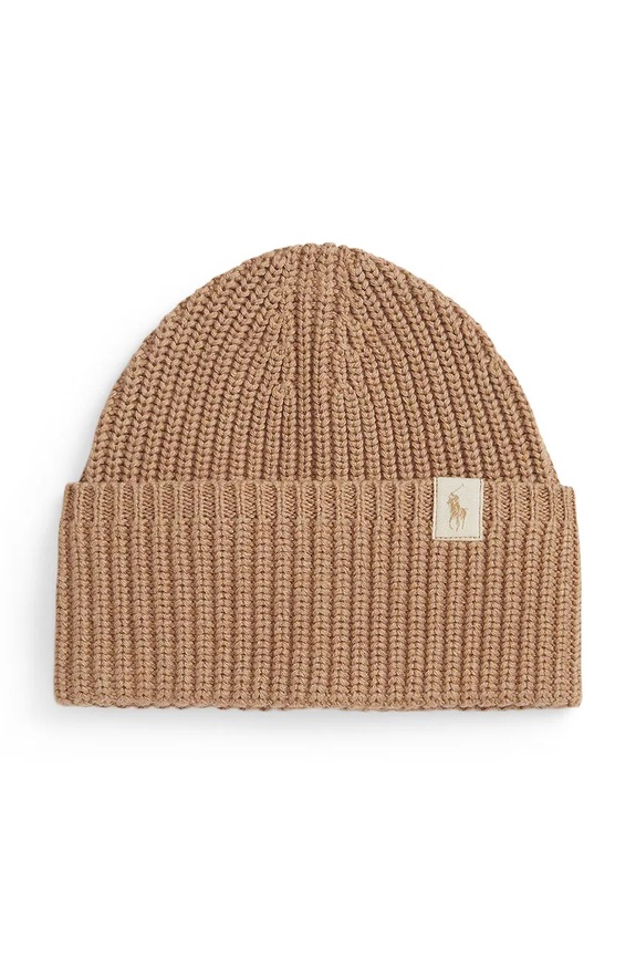 Pamučna kapa za djecu Polo Ralph Lauren pamuk smeđa 313950725004