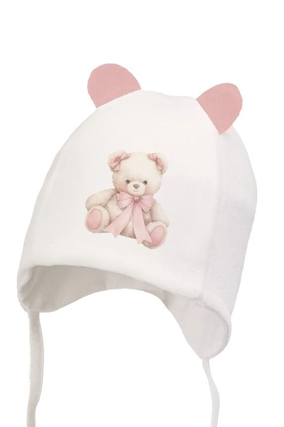 Jamiks czapka niemowlęca SOELI SOELI.Nak.glow.JZI150.G biały AW25