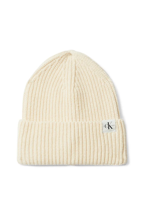 Calvin Klein Jeans berretta per bambini medio spessore beige IU0IU00440.9BYA