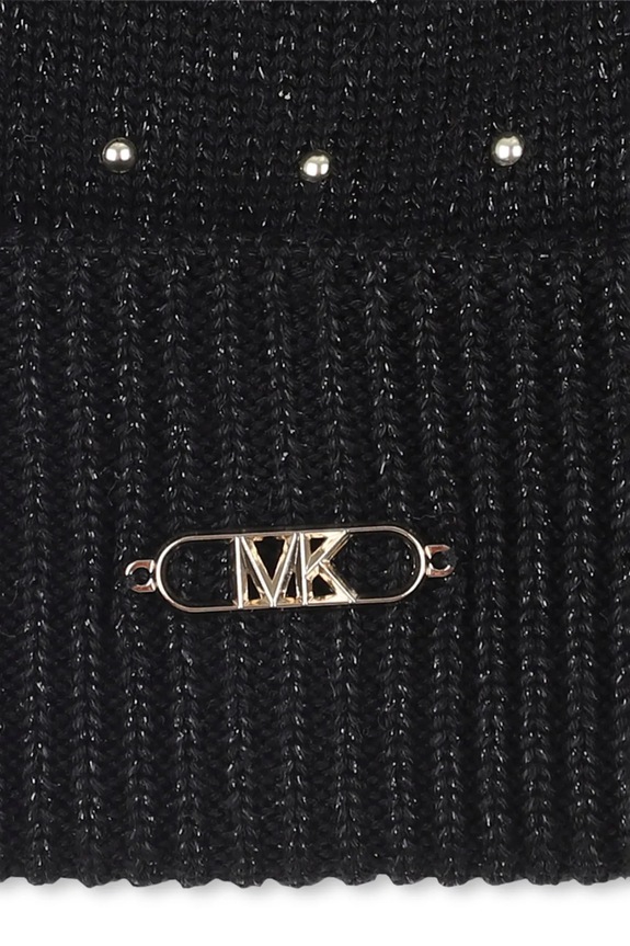 Dziewczynka Michael Kors czapka dziecięca R30518 czarny