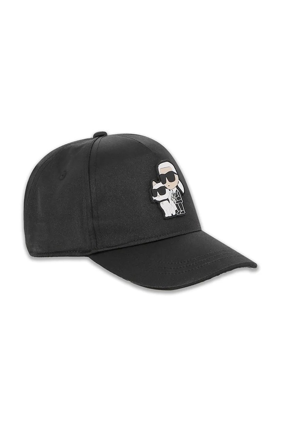 Karl Lagerfeld czapka z daszkiem dziecięca Z31009.50.56 czarny AW25