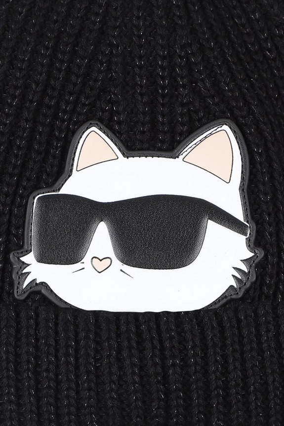 Karl Lagerfeld czapka i szalik bawełniany dziecięcy Z31010.50.56