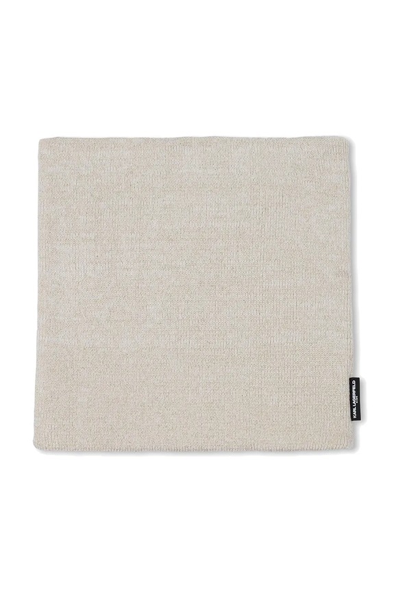 Παιδικός σκούφος και κασκόλ από βαμβάκι Karl Lagerfeld Z31013.56.58 μπεζ