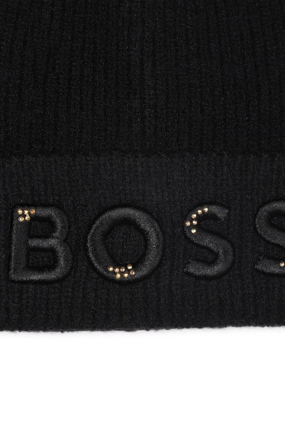 Detská čiapka BOSS čierna J52612