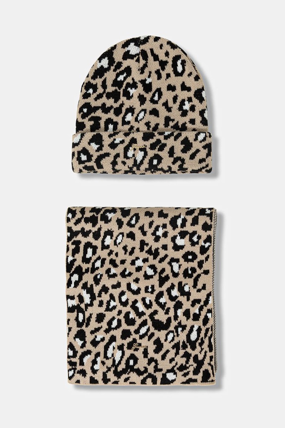 Detská čiapka a šál Guess 2-pak stredne hrubá béžová J5BZ05.Z3H40.9BYA