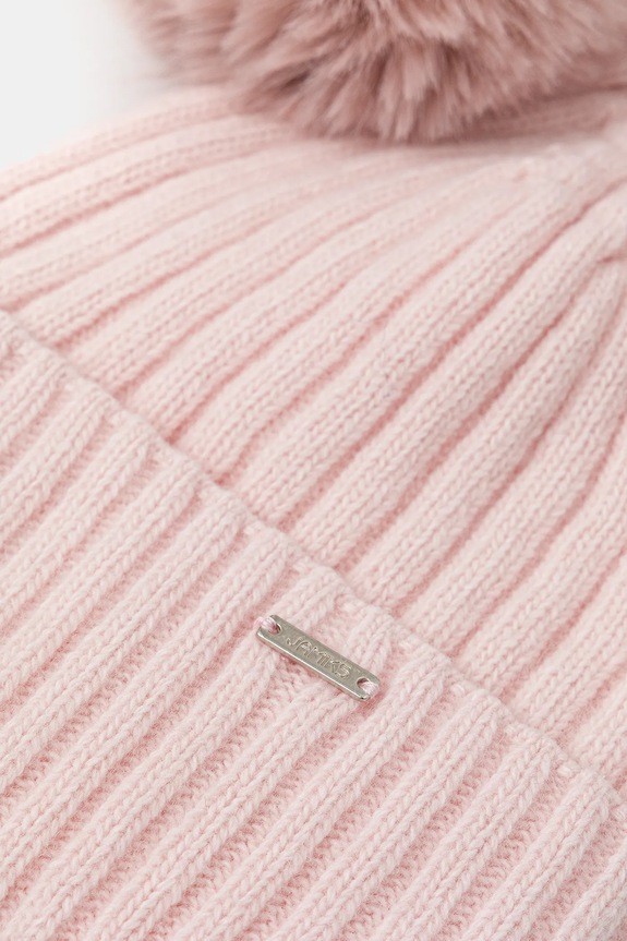 Fete Jamiks căciulă de lână pentru copii AVANI IIA AVANI.IIA.Na.g.JZI325.G roz