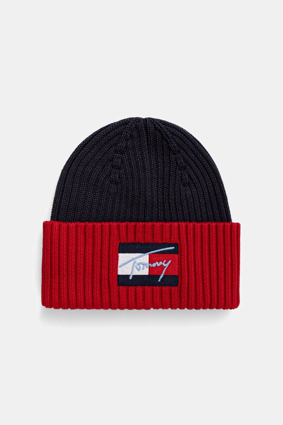 Tommy Hilfiger caciula de bumbac pentru copii imprimeu bleumarin AU0AU01981.9BYA