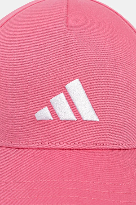 Παιδικό βαμβακερό καπέλο μπέιζμπολ adidas Performance JX1262 ροζ AW25