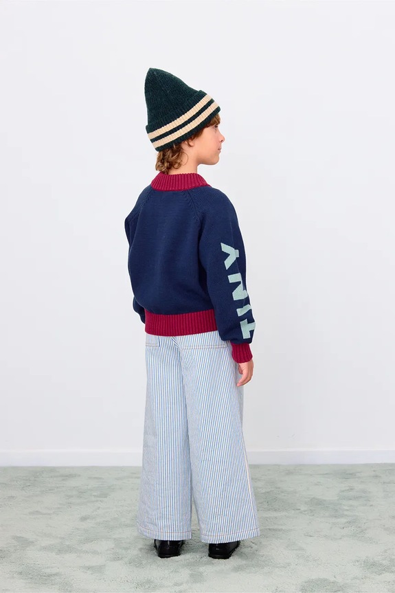 Σκουφάκι Tinycottons STRIPES BEANIE AW25.110 πράσινο AW25