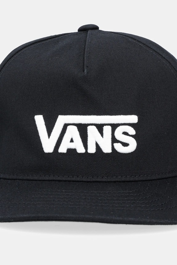 Vans czapka z daszkiem bawełniana dziecięca Drop V Logo Snapback VN000Q19BLK1 czarny AW25