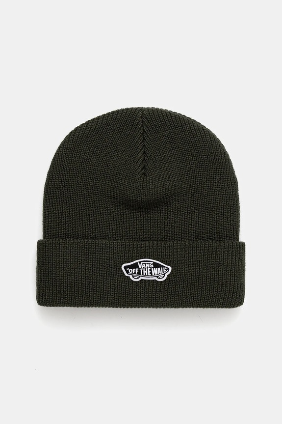 Dětská čepice Vans Vans Classic Cuff Beanie hrubá zelená VN000Q1FEMU1