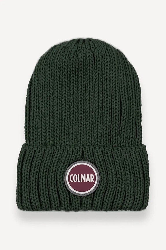 Detská vlnená čiapka Colmar FILMAX nášivka zelená 5381N.2YB