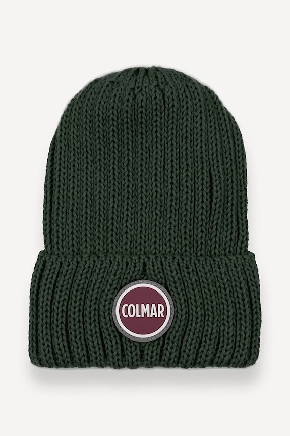 Detská vlnená čiapka Colmar FILMAX nášivka zelená 5381N.2YB