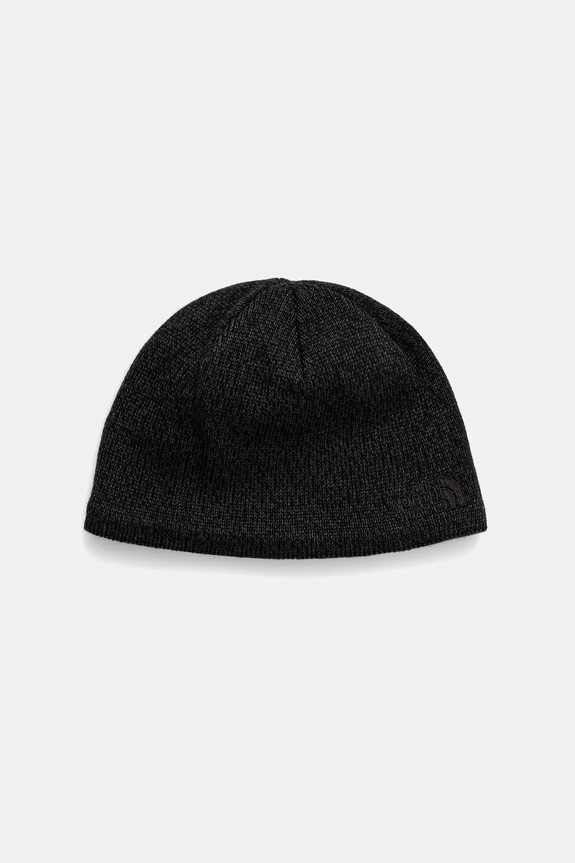 Detská vlnená čiapka The North Face KIDS JIM BEANIE melanž čierna NF0A88QTKS71