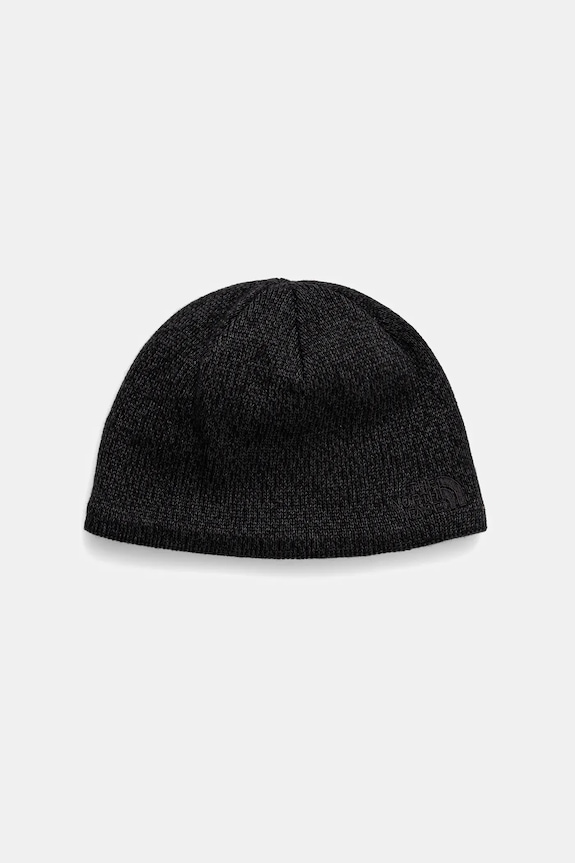 Detská vlnená čiapka The North Face KIDS JIM BEANIE melanž čierna NF0A88QTKS71