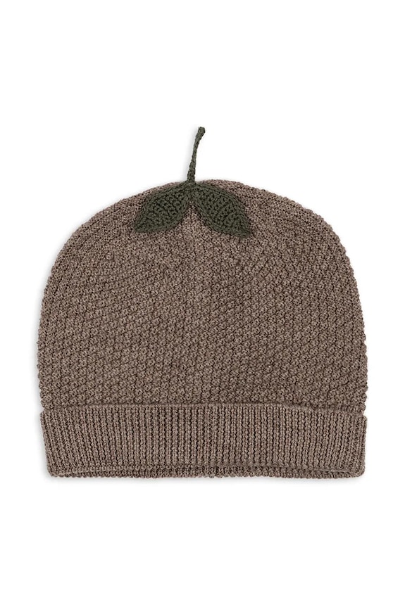 Detská čiapka Konges Sløjd FRUITY BEANIE KS103466.9BYA zelená AW25