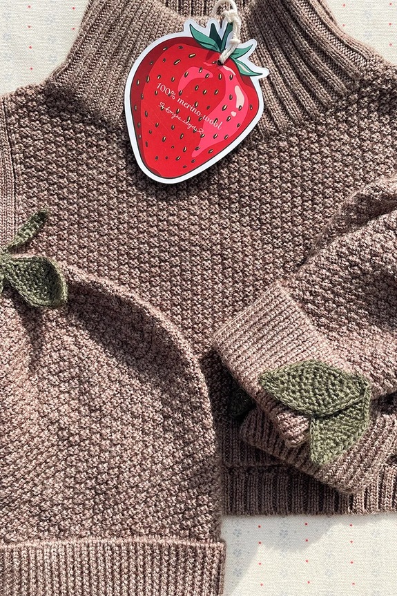 Detská čiapka Konges Sløjd FRUITY BEANIE KS103466.9BYA zelená