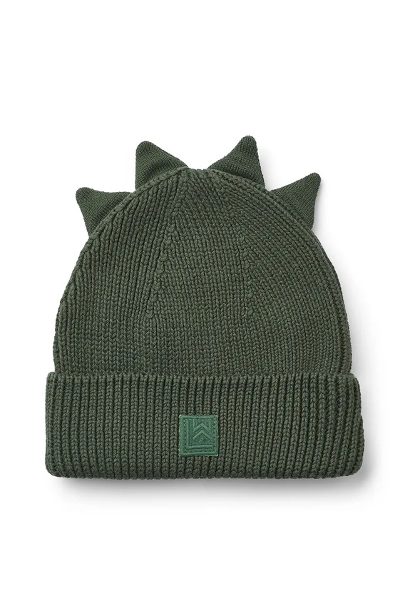 Detská bavlnená čiapka Liewood Gina Dino Beanie bavlna zelená LW20197.9BYA