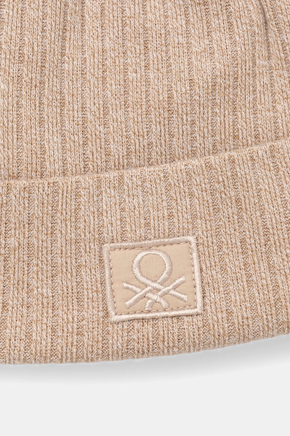 United Colors of Benetton czapka dziecięca 6FEECA027.G.Season.9BYA beżowy AW25