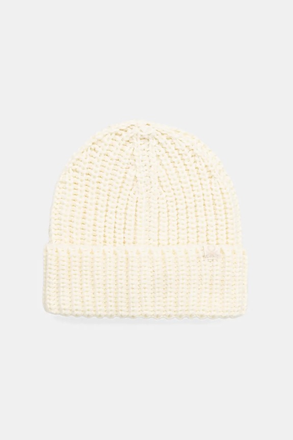 Detská čiapka s prímesou vlny United Colors of Benetton s prímesou vlny béžová 105HCA014.G.seasonal