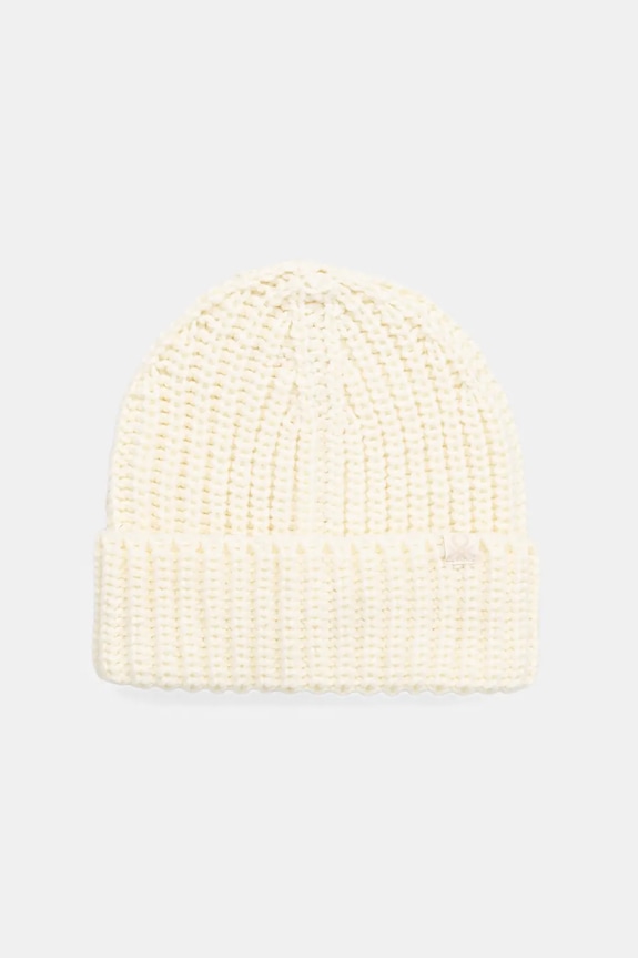 Detská čiapka s prímesou vlny United Colors of Benetton s prímesou vlny béžová 105HCA014.G.seasonal