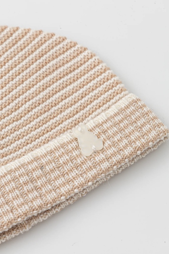 Σκούφος μωρού United Colors of Benetton 126WBA007.W.seasonal μπεζ AW25
