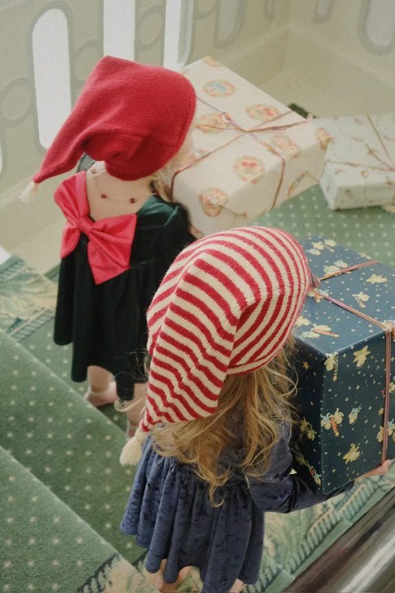 Παιδικό μάλλινο σκουφάκι Konges Sløjd CHRISTMAS KNIT HAT KS104259.9BYA κόκκινο