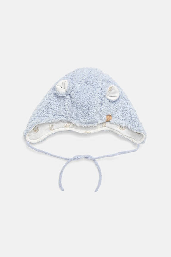 United Colors of Benetton căciulă bebe uni albastru 68HPAA011.W.Seasonal